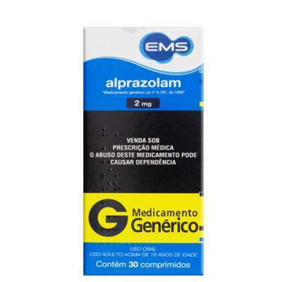 Alprazolam 2 mg 30 comprimidos EMS